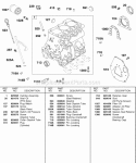 Cylinder Back Plate Oil Diagram and Parts List for 583447-0217-E2  Briggs and Stratton Engine